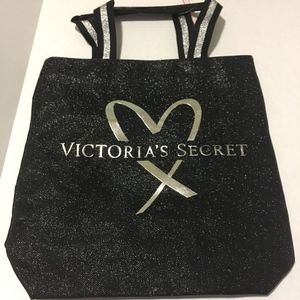 VICTORIA SECRET  BLACK TOTE BAG